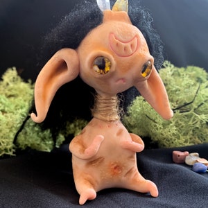 Fantasy handmade creature - one of a kind - unique fantasy art figure - alternative art decor - OOAK sculpture