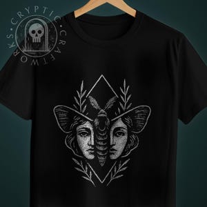 Death Moth T Shirt - Luna Moth - Odd & Creepy Goblincore Shirt