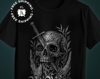 Medieval No Kings Skull and Sword Shirt