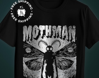 Vintage Comic-Inspired Mothman Shirt