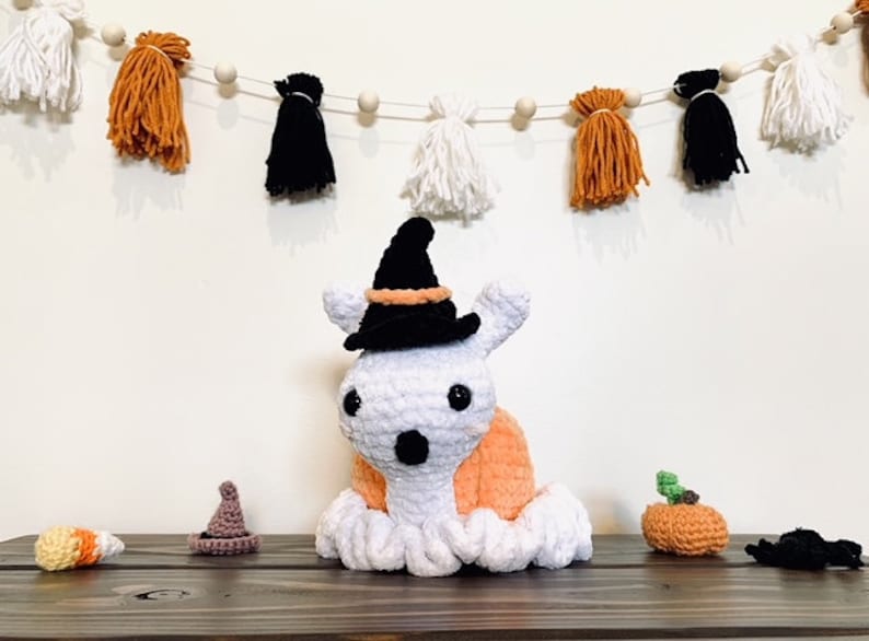 Casper the Pumpkin Ghost Snail Pattern PDF Etsy