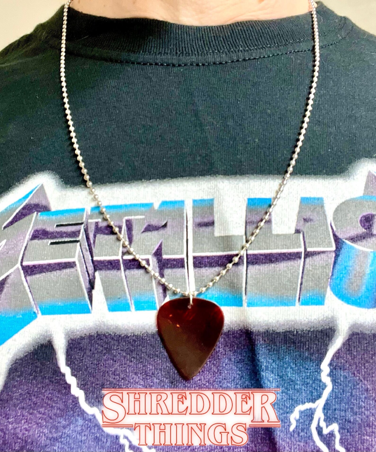 Eddie Munson Necklace Stranger Things Guitar Pick Necklace Etsy Australia