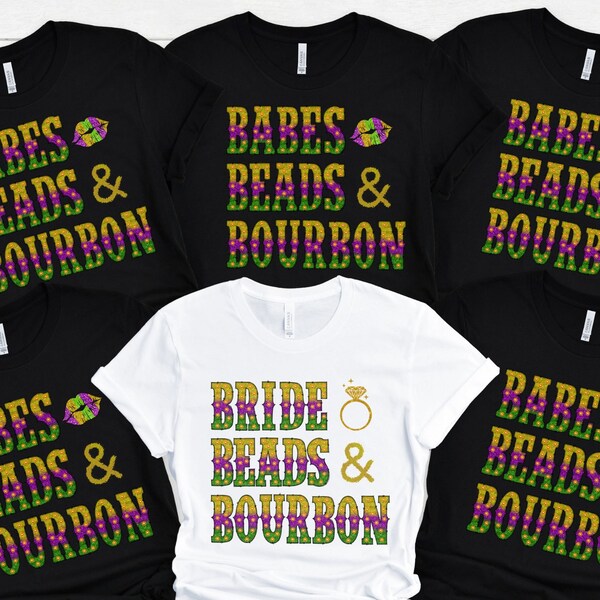 mardi gras new orleans bachelorette shirts