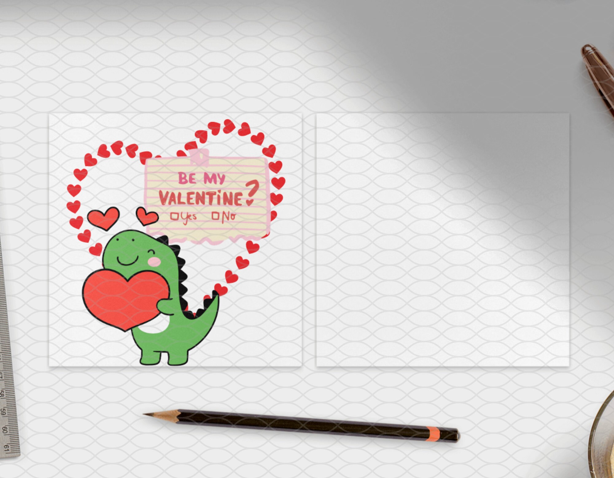 Dino Valentine - Kids - Cartoon - PNG - Valentine's Day - Children ...