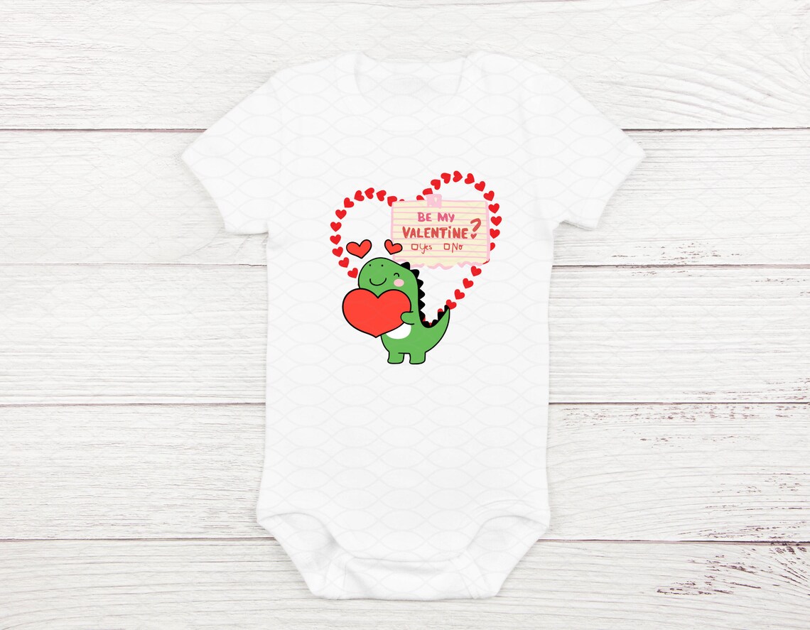 Dino Valentine - Kids - Cartoon - PNG - Valentine's Day - Children ...
