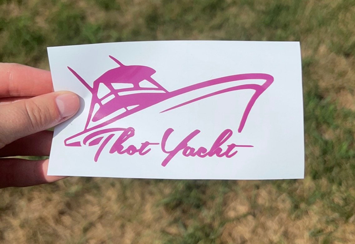 Decal Thot Yacht Funny Decal Truck Decal Trendy Decal Etsy Australia