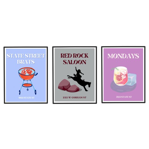 Uwmadison Bar Posters Etsy