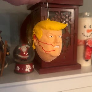 Brave Trump Christmas Ornament