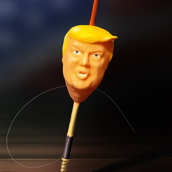 Trump fishing bobber