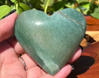 Prachtig groen kwartshart!