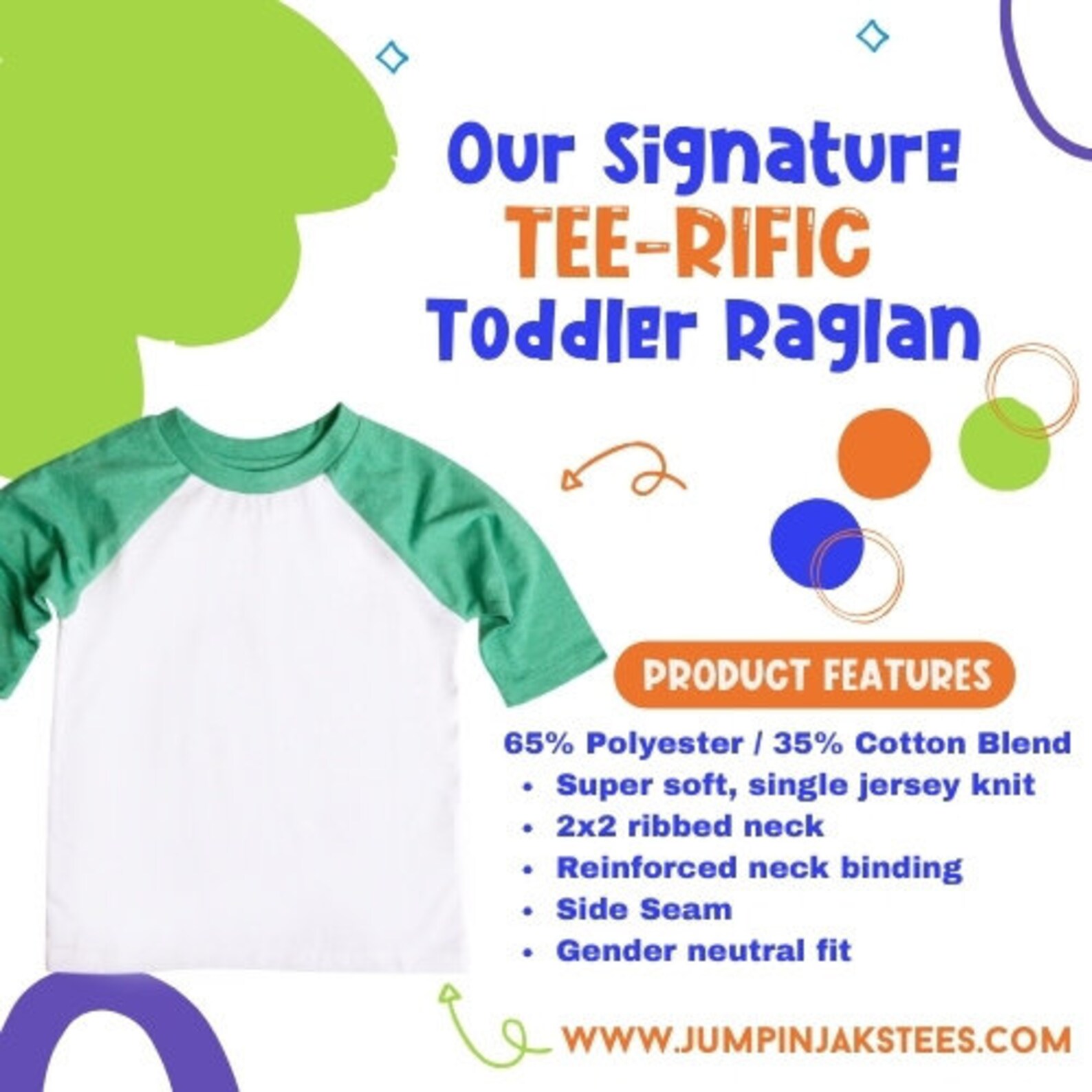 Raglan Sublimation Shirt Blank: 3/4 Sleeve Polyester-cotton Tee - Etsy