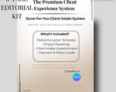 Editable Client Onboarding Template, 8-Page Editorial Canva Kit, Modern Business Roadmap