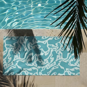 Whale Shark Summer Beach Towels: Polyester Poolside Accessory image 3