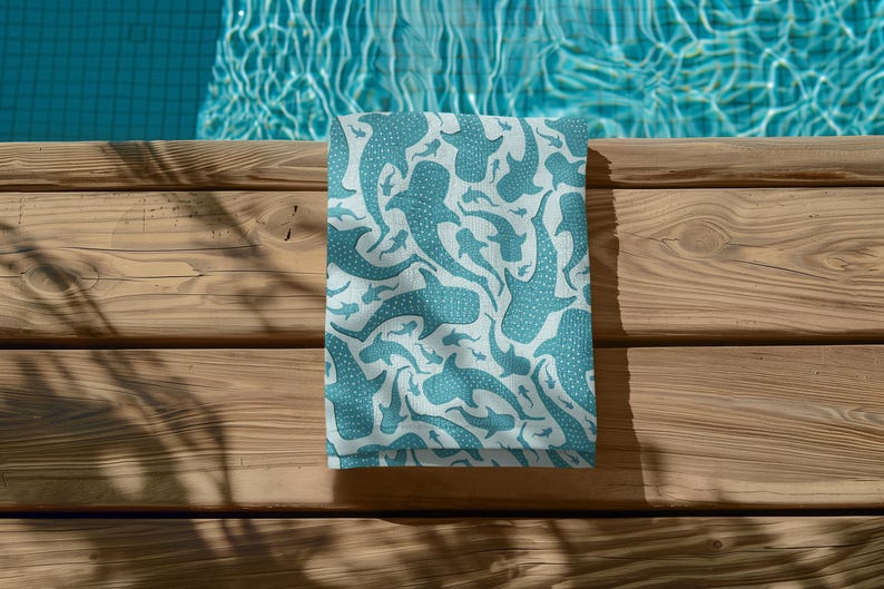 Whale Shark Summer Beach Towels: Polyester Poolside Accessory image 4
