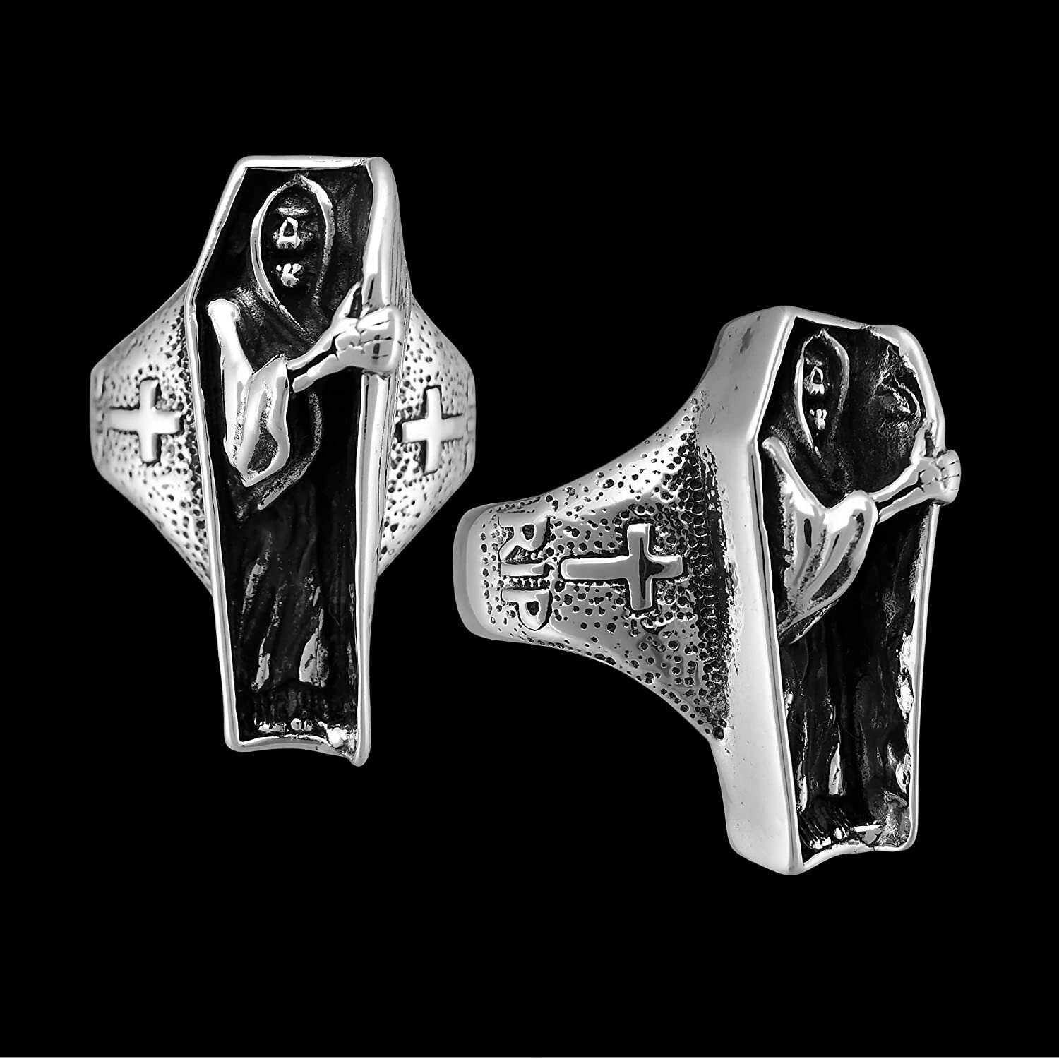 Grim Reaper, Lord Death, 925 Sterling Silver Ring, Navajo Ring, Death ...