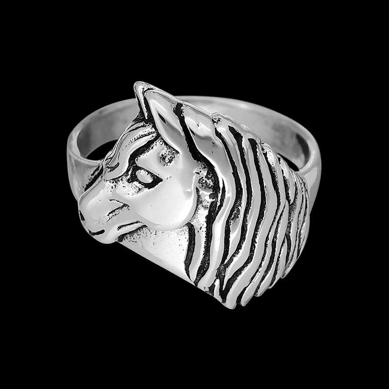 925 Sterling Silver Equine Horse Ring Size 9 Ring Pony Ring Etsy