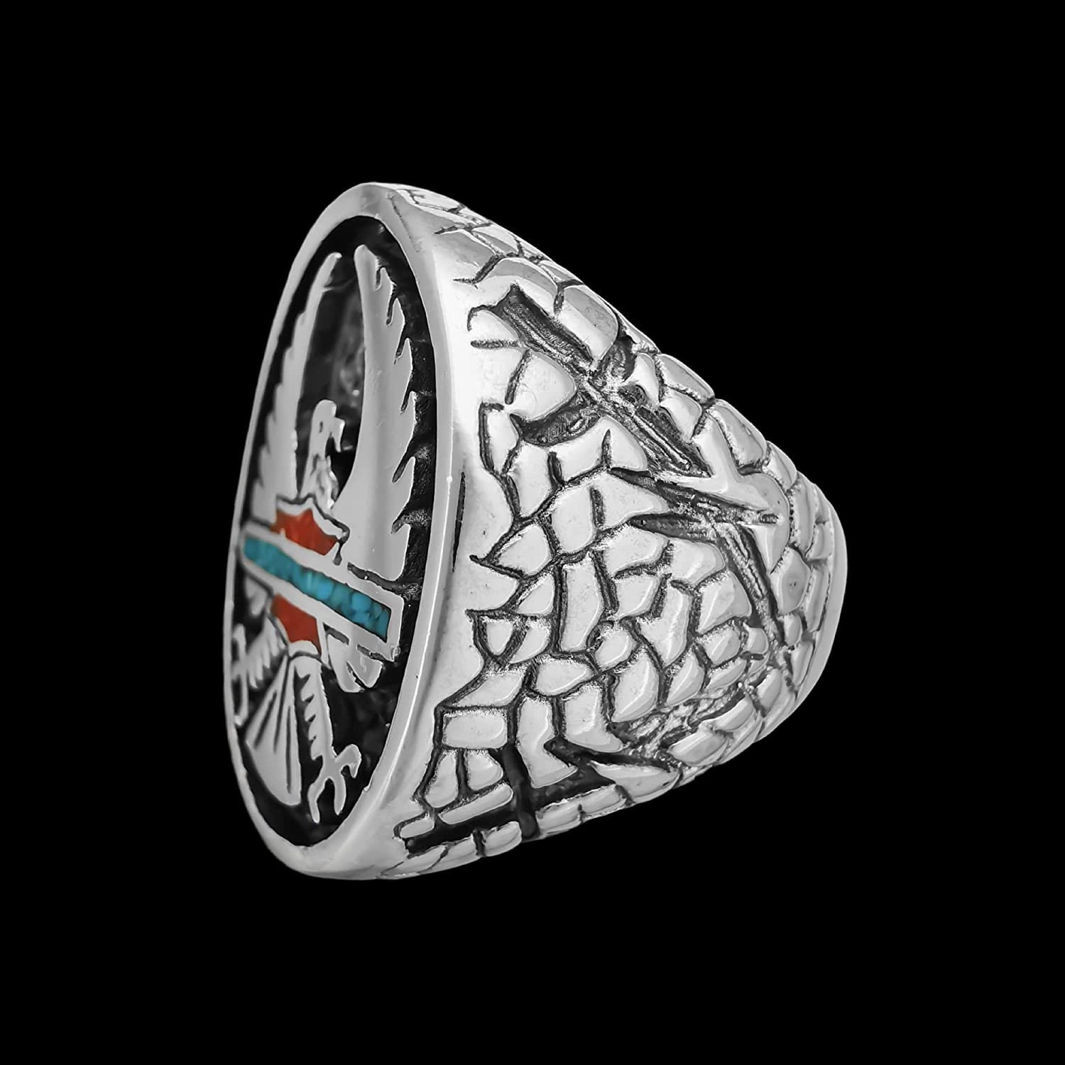 Harley Davidson Ring, 925 Sterling Silver Ring, Navajo Ring, Native