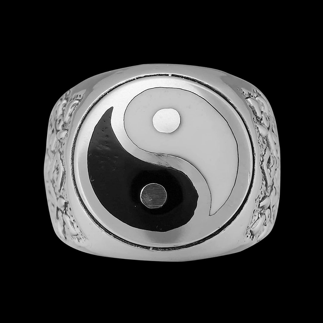Yin Yang Ring, 925 Sterling Silver Ring, Navajo Ring, Native American
