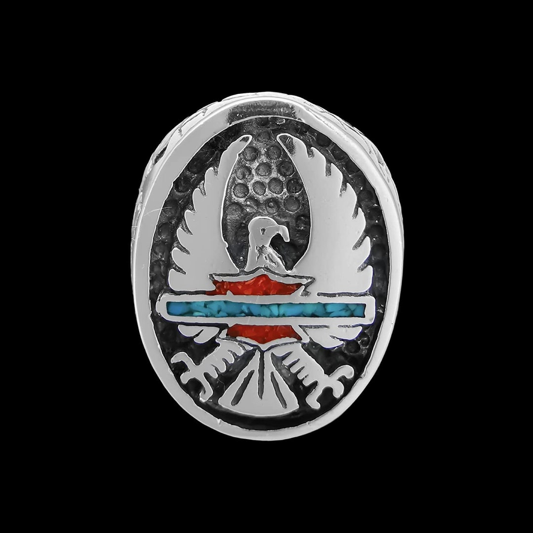 Harley Davidson Ring, 925 Sterling Silver Ring, Navajo Ring, Native