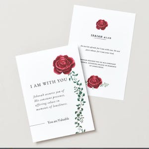 Je suis avec vous/Carte d'encouragement JW/JW.ORG/Deuil, solitude et carte de personnes âgées, cadeau inspirant pour l'esprit