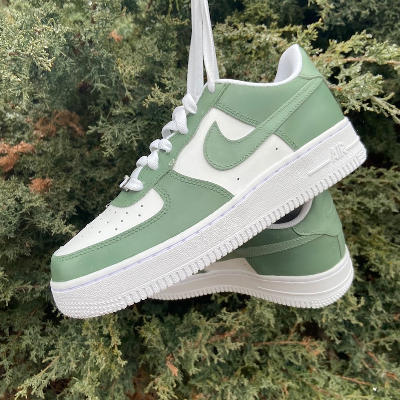 nike air forces sage green
