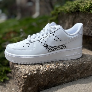 Nike Air Force 1 Low - ‘Keffiyeh’ individuell bemalte Schuhe