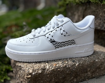 Nike Air Force 1 Low - Zapatillas personalizadas con la inscripción "Keffiyeh"
