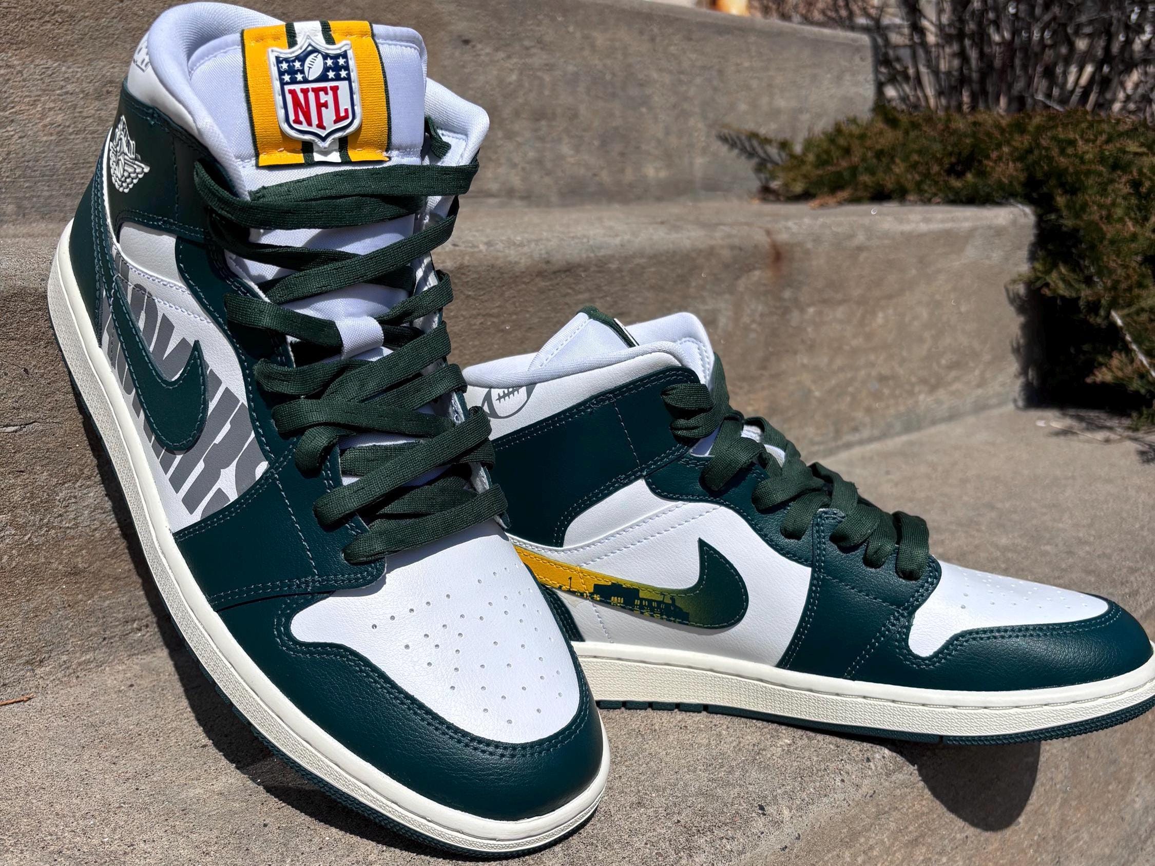 Jordan Air Big Fund Mens 13‎ White/Grey/Green Mid Basketball Shoes Y2K Leather Jordan Big Fund Premium Logos for Sale | Authenticity  main image 4