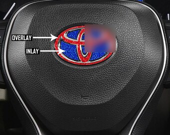 T Steering Wheel Glitter Inlay+Overlay Set. 2009+ Models.