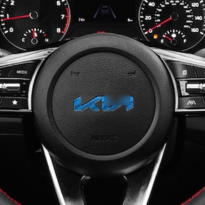 Ki Steering Wheel Carbon Fiber Overlay. 2022+ Models.