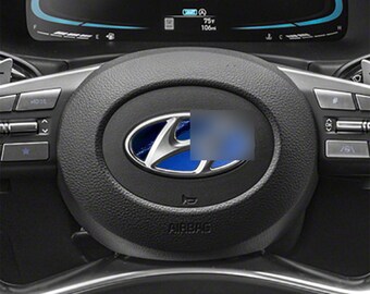 Hy Steering Wheel Metallic Chrome Inlay. 2020+ Palisade Models.