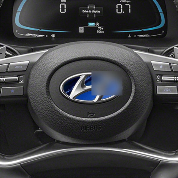 Hy Steering Wheel Metallic Chrome Inlay. 2020+ Palisade Models.