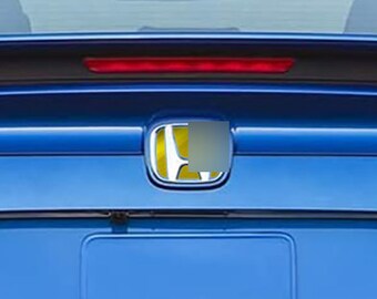 H Rear Trunk Brushed Aluminum Metallic Inlay. 2016-2021 Models.