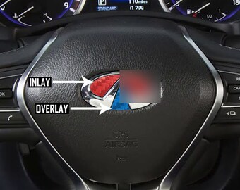 I Steering Wheel Carbon Fiber Inlay+Overlay Set. 2014+ Models.