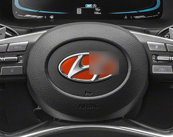 Hy Steering Wheel Brushed Aluminum Metallic Inlay. 2020+ PaIisade Models.