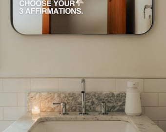 Choose Your 3 Affirmations: Positive Decal Stickers, Daily Reminders