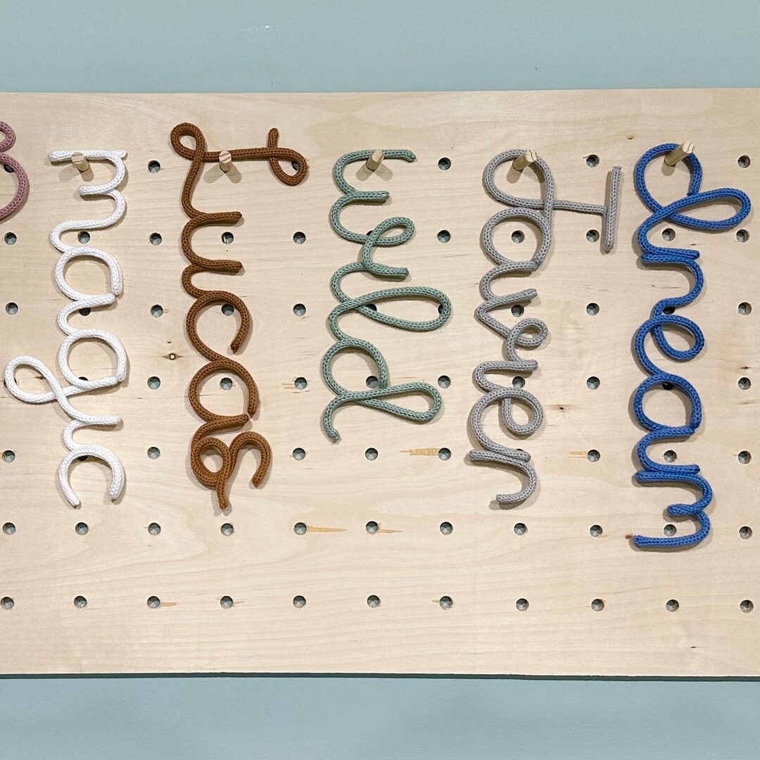 Custom Word or Phrase Signknitted Wire Word Wall Hangingnursery