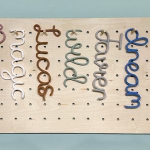 Custom Word or Phrase Sign-Knitted wire word wall hanging-Nursery, Children&#39;s, Kid&#39;s Room Decor
