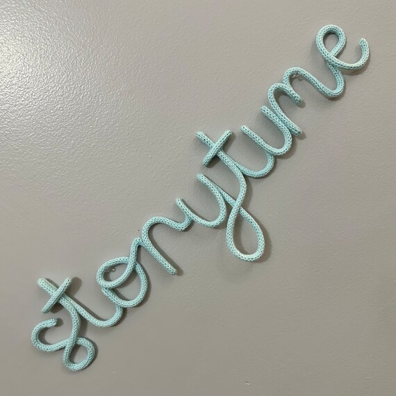 Storytime Knitted Wire Sign: Nursery Reading Nook Decor