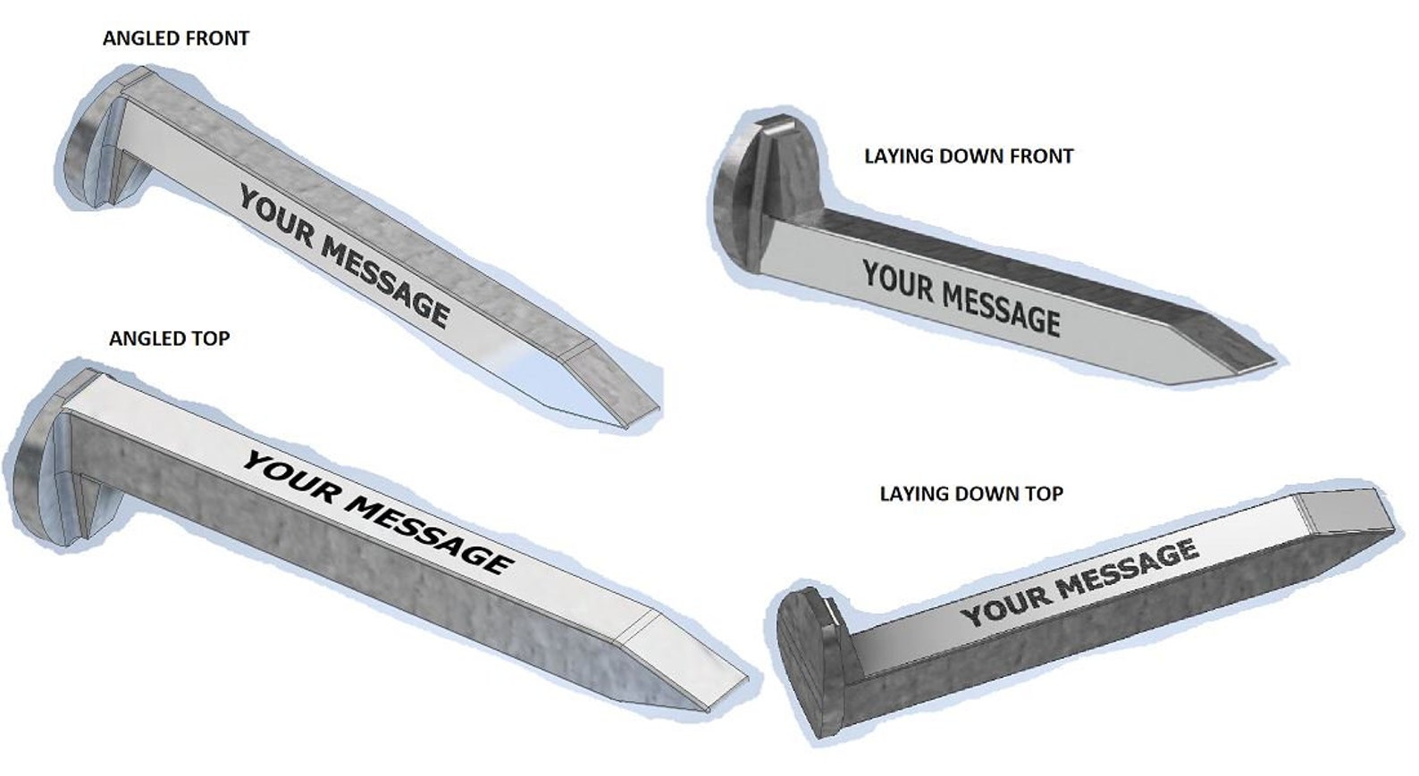 Personalized Engraved Railroad Spike Cleaned Sanded - Etsy