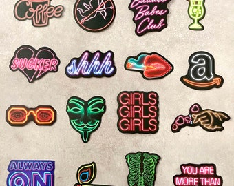 Neon Glow Stickers - FREE SHIPPING