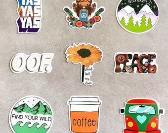 Peace & Love Stickers - FREE SHIPPING