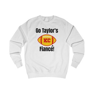 Go Taylor&#39;s Fiance Swift Kelce Football Sweatshirt with Swift 87 on back Unisex Heavy Blend™ Crewneck Sweatshirt - FRONT and BACK Design