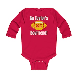 Go Taylor's Boyfriend Swift and Kelce Football Infant Long Sleeve Bodysuit