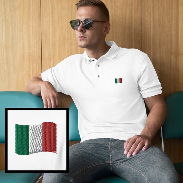 Italian Flag Shirt, Italy Polo Shirt, Men's Italy Flag Shirt, Italian Gift