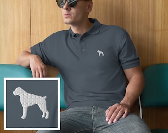 Boxer Dog Shirt, Boxer Dad Polo Shirt, Funny Boxer Shirt, Dog Dad Shirt, Boxer Dog Gift, Dog Lover Shirt Gift, Dog Dad Shirt, Dog Shirt Men