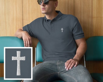 Cross Shirt, Christian Shirt Polo, Faith Shirt, Jesus Shirt, Church Gift Idea, Christianity Shirt, Church Shirt, Christian Apparel, God Tee