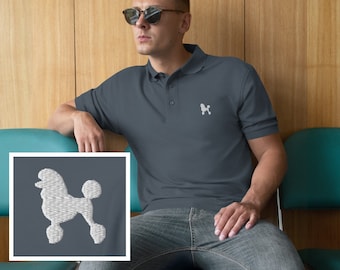 Poodle Shirt, Men's Poodle Dog Shirt, Poodle Polo, Dog Lover Shirt, Dog Dad Shirt Gift, Poodle Lover Gift, Poodle Golf Shirt, Funny Dog Tee