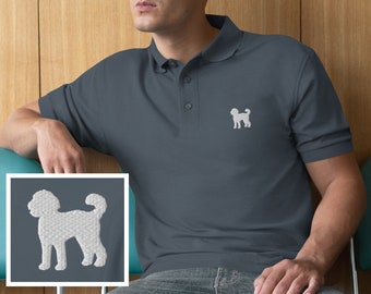 Labradoodle Polo Shirt, Labrador Poodle Dog Shirt, Men's Labradoodle Shirt, Funny Dog Dad Shirt, Dog Lover Gift for Him, Labradoodle Gifts