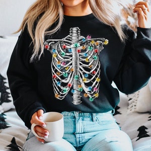 Christmas sweater skull best sale